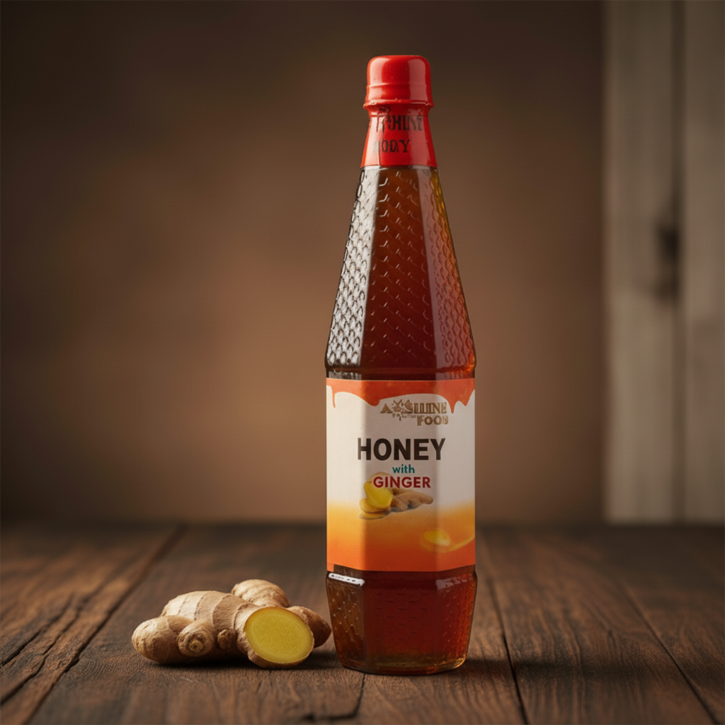 A & Shine Ginger Infused Honey 500g - Made In Nigeria