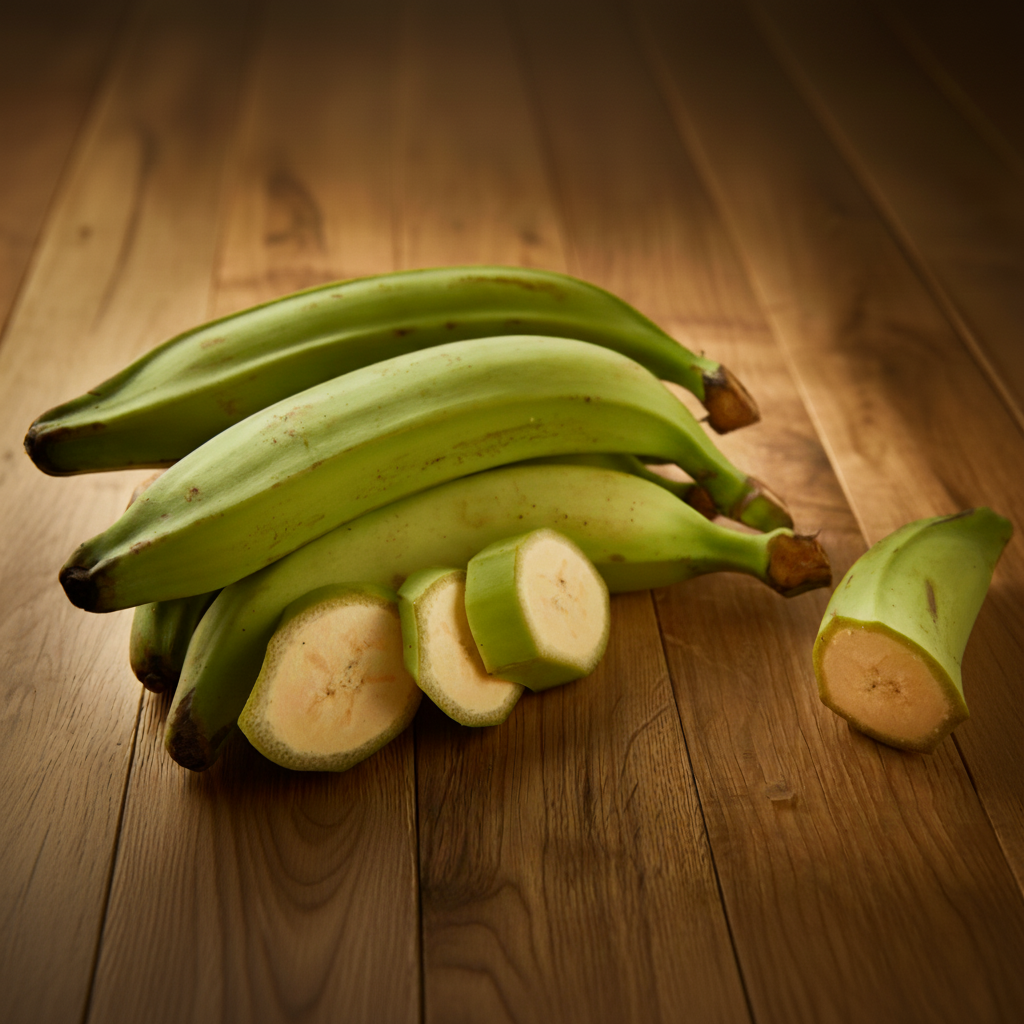 Fresh Green Plantain - 5 Pack