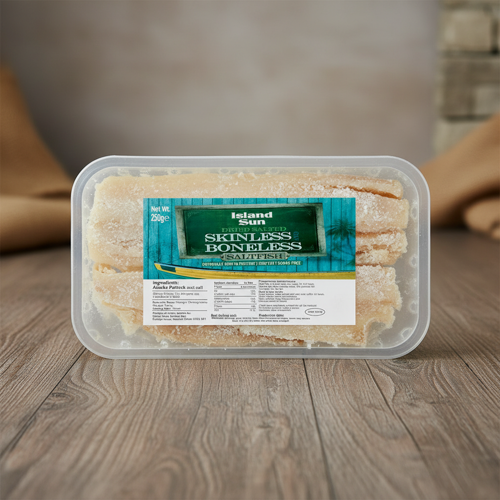 Island Sun Dried Salted Skinless & Boneless Saltfish 250G